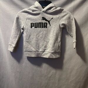 PUMA Kids Light Gray Hoodie